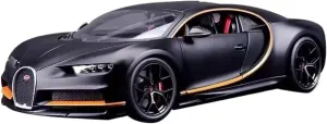 1 18 for Bugatti Sports Alloy Miniature Diecast Car Model Bugatti Chiron Toy Car Model Christmas Kids Toy Motor Vehicles Toys(Black)