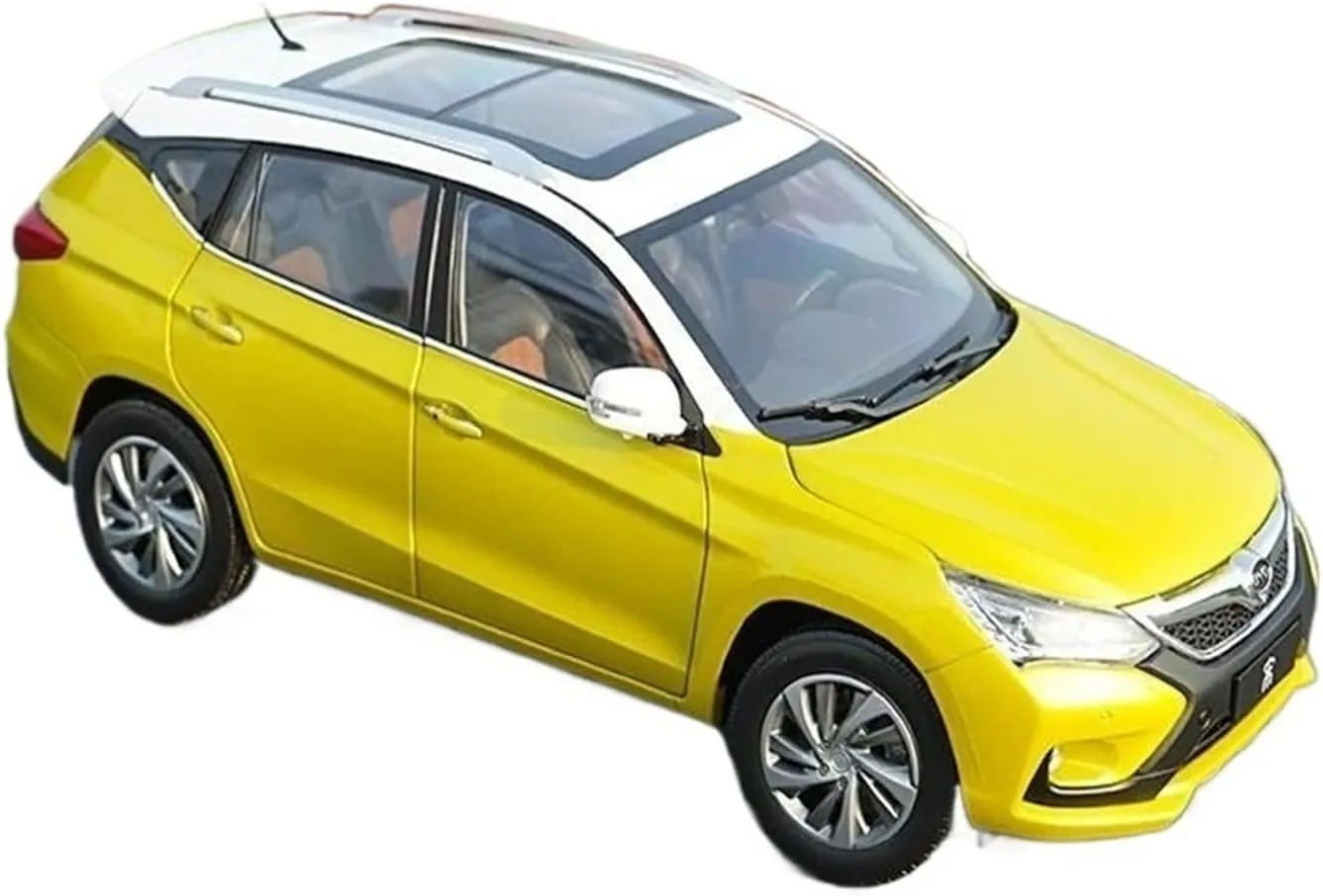 1 18 for BYD Song Simulation Alloy Car Model Toy Car Die-Casting Model with Base Collection Display Motor Vehicles Toys(Orange)