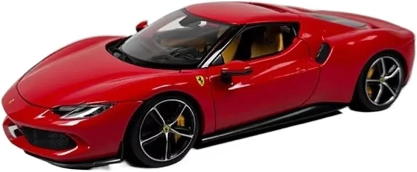 1 18 for Ferrari 296 GTB Alloy Miniature Diecast Car Model Sports Toys Car Kids Christmas Collection Motor Vehicles Toys(Red)