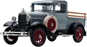 1 18 for Ford Model A Pickup Truck Simulation Alloy Car Model Collection Souvenir Static Display Toy Motor Vehicles Toys(Blue)