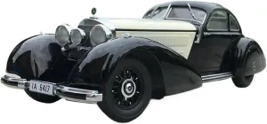 1 18 for Mercedes-Benz Classic Car 540K Type W24 Retro Alloy Model Children's Collection of Ornaments Motor Vehicles Toys(White)