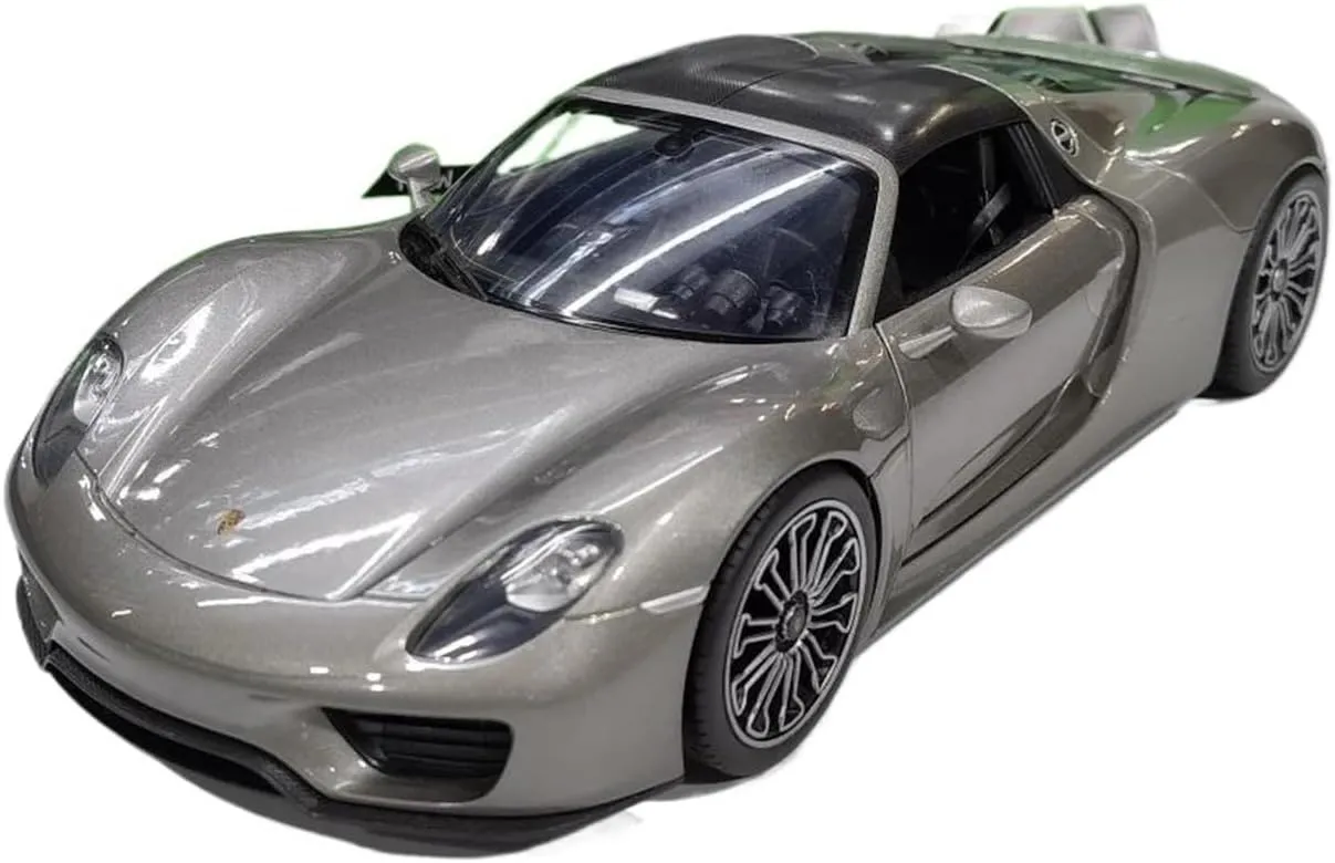 1 18 for Porsche 918 Alloy Simulation Two-Door Sports Car Static Model Die-cast Metal Car Toy Collection Motor Vehicles Toys