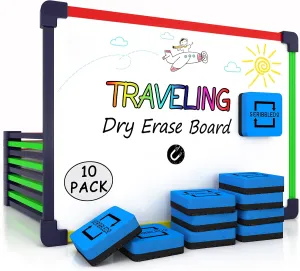 10 Travel Size Art Coloring White Board & Eraser Car Airplane Travel Essentials Kids Travel Accessories 9x12 Travel Games for Kids Travel Toys for Toddlers 3  Plane Travel Game for Kids Ages 4-8 & Up