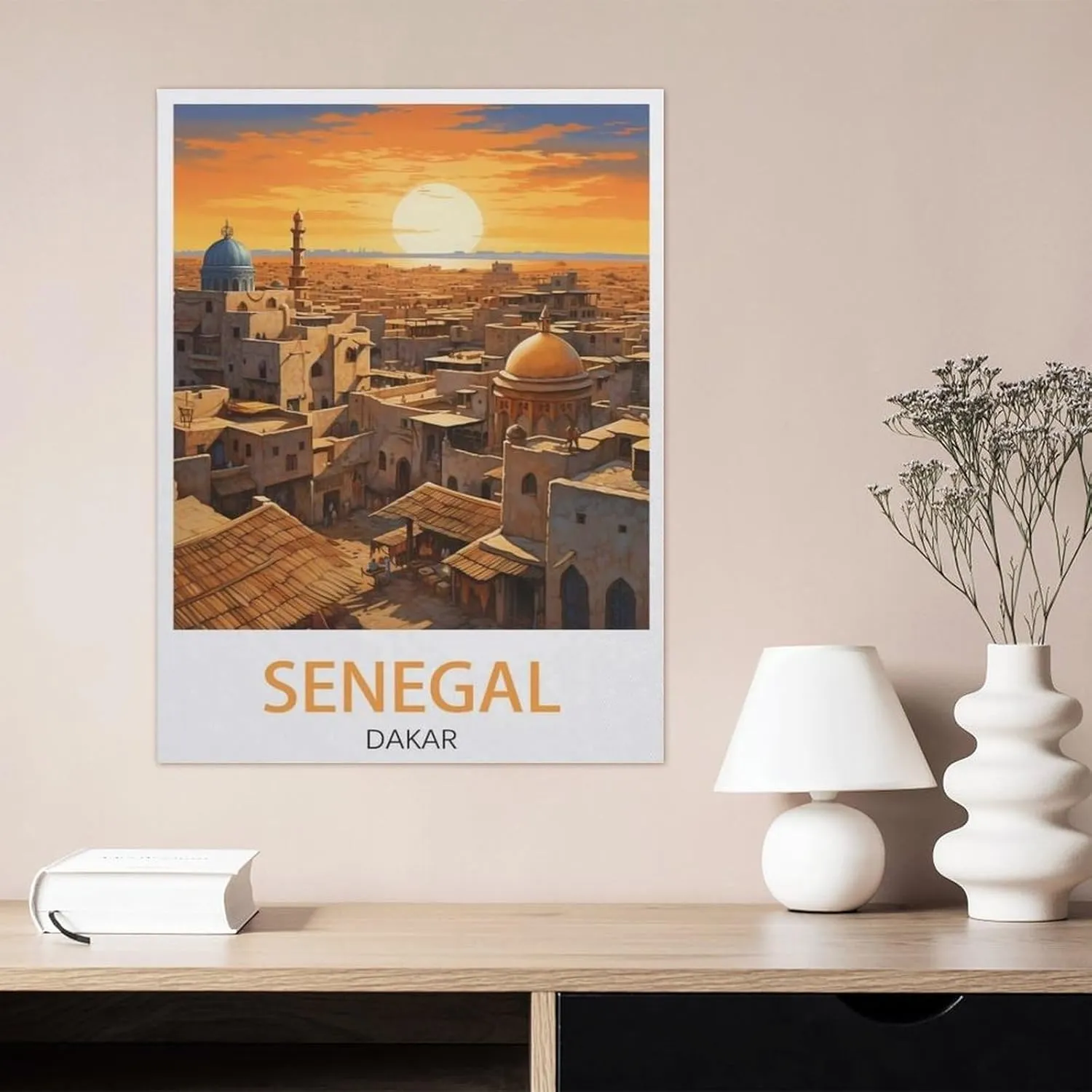 1000 Piece Jigsaw Puzzles for Adults，Senegal Dakar ， Sunset，Classic Puzzle Difficult Puzzle Fun Creative DIY Toys Gifts for Girls and Boys, Family Games（50x70cm）-DV67