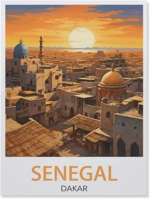 1000 Piece Jigsaw Puzzles for Adults，Senegal Dakar ， Sunset，Classic Puzzle Difficult Puzzle Fun Creative DIY Toys Gifts for Girls and Boys, Family Games（50x70cm）-DV67