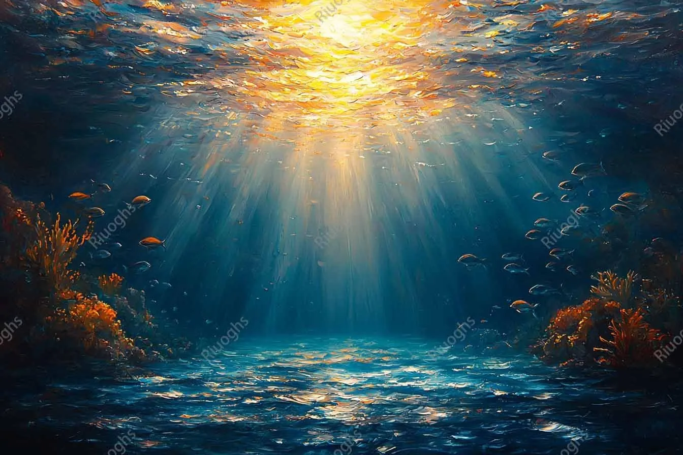 1000 Piece Puzzle for Adults Underwater Light Rays Fish A Challenging and Serene Jigsaw Game for Adults Fun Wall Art and Family Night Gift Idea