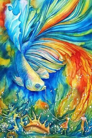 1000 Pieces Jigsaw Puzzle for Adults, Abstract Fish Kite Wooden Jigsaw Puzzle, Exercise Memory Relieve Stress Game Jigsaw Puzzle Family Activities Decompression Gifts