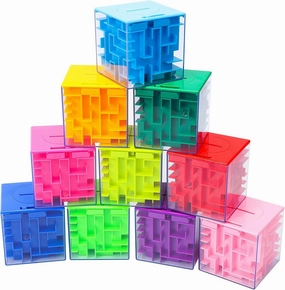 10PACK Money Maze Puzzle Box, Unique Money Gift Holder Box, Fun Maze Puzzle Games for Kids and Adult Birthday