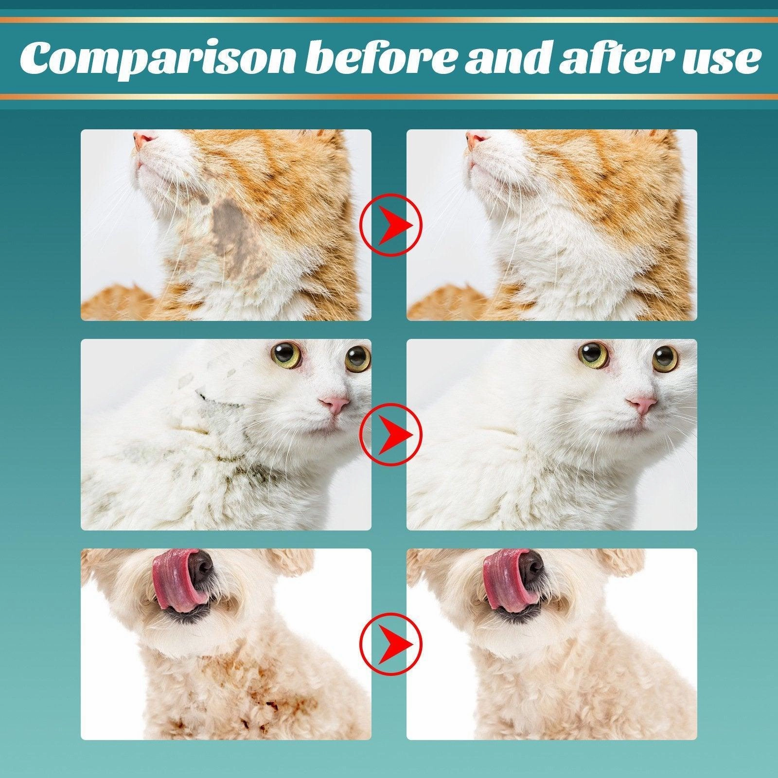 10XPet Cat Dog Dry Washing Gloves Bath Remove Odor Cleaning Decontamination Care