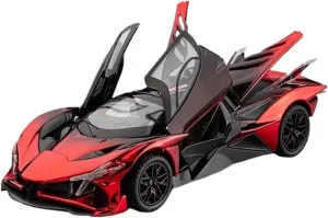 1:24 for EVO Electroplated Alloy Sports Car Model(Red)