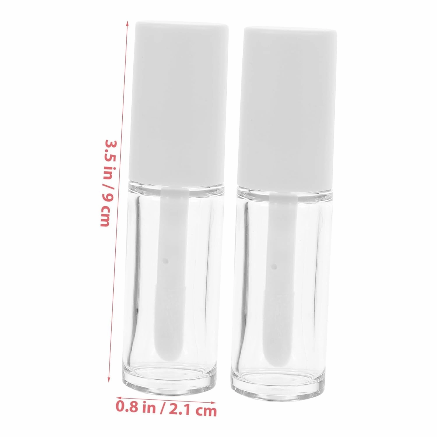 15 Pcs 10ml Large Lip Brush Empty Lip Gloss Containers Containers with Wand Tubes Lip Gloss Containers Empty Lipgloss Empty Lip Gloss Tubes with Wand White Pet
