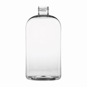 16 oz Boston Round PET Bottles - Clear