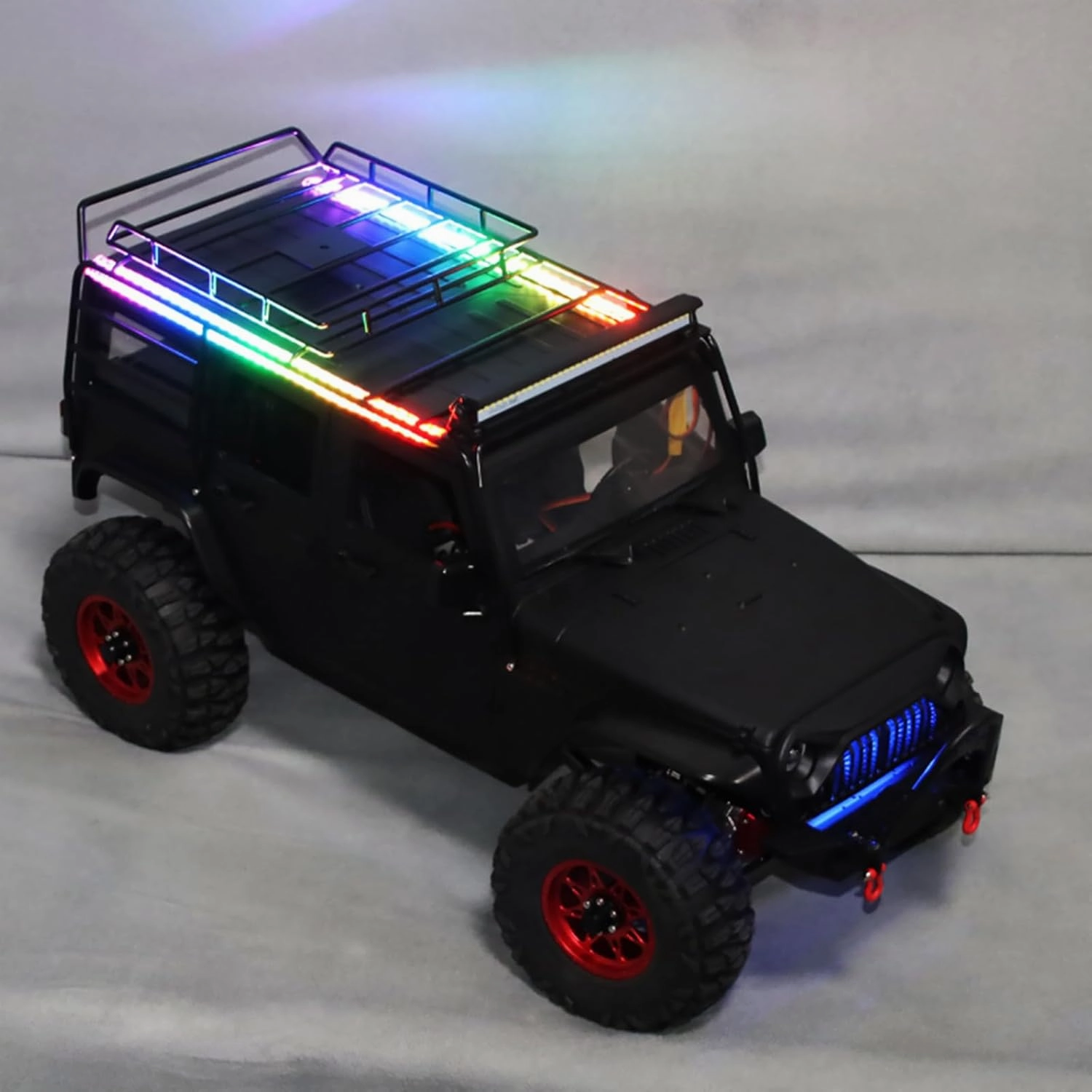 1/10 RC Car Racing LED Light Strip Colorful LED Light Barfor Axial 1/10 RC Car Upgrade Parts