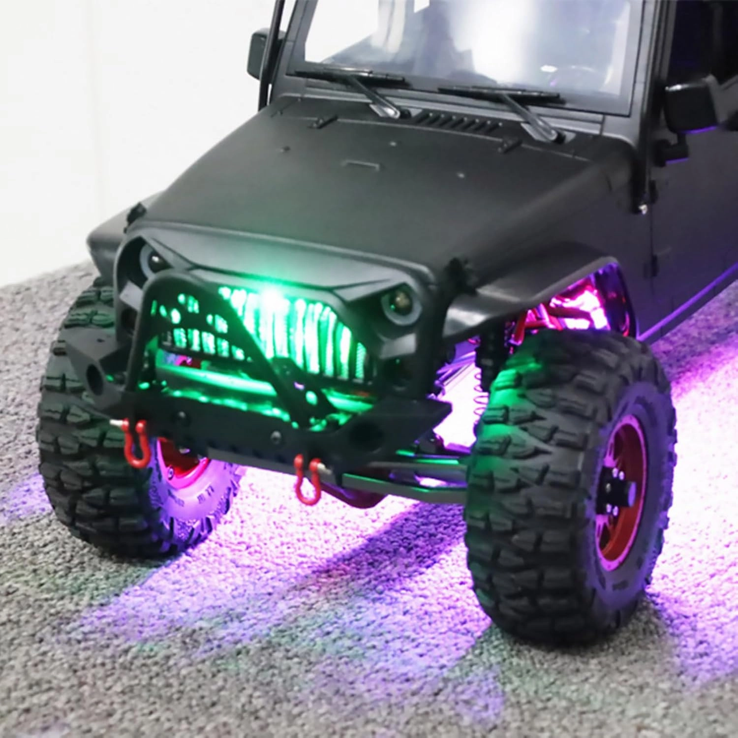 1/10 RC Car Racing LED Light Strip Colorful LED Light Barfor Axial 1/10 RC Car Upgrade Parts