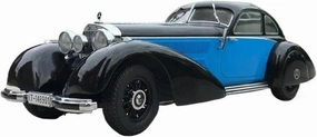 1 18 for Mercedes-Benz Classic Car 540K Type W24 Retro Alloy Model Children's Collection of Ornaments Motor Vehicles Toys(Blue)