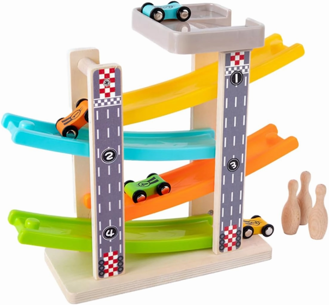 1 Set Hang Glider for Track Gliding Trolley Educational Gliding Car Educational Plaything Inertia Car Colorful Wooden