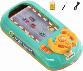 1PC Toy Steering Wheel with Music ＆ Sound 200 Levels Baby Car Racing Toy Interactive Baby Steering Wheel Toy for 3  Years Old Boys Girls, Style 1