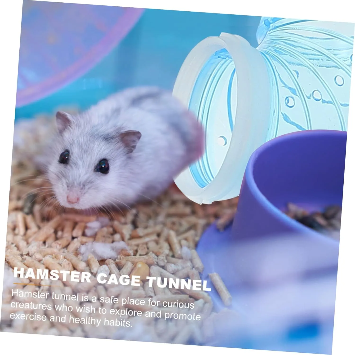 1Set Hamster Tubes Connection Plates Adventure External Tunnel for Hamsters Mice Rats and Other Animals Expand Play Space