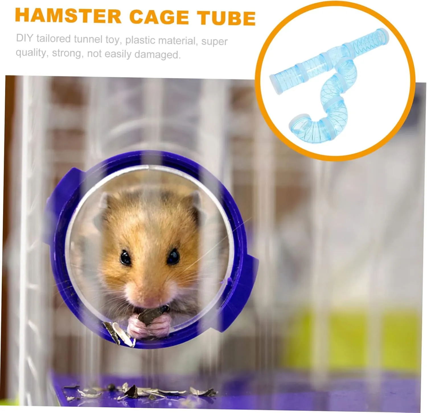 1Set Hamster Tubes Connection Plates Adventure External Tunnel for Hamsters Mice Rats and Other Animals Expand Play Space