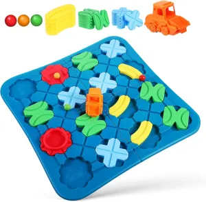 1Set Puzzle Maze Track Car Stem Building Game for Develops Cognitive Skills Suitable for Engaging Parent Interaction Creative Track Design