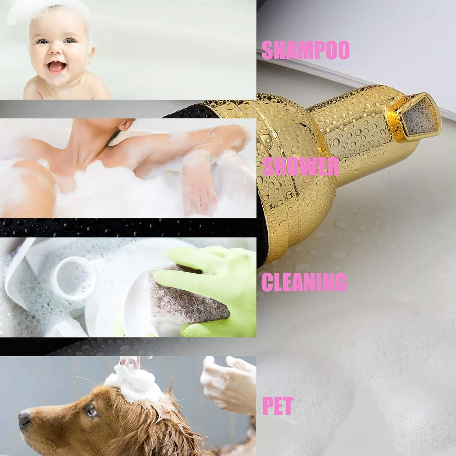 2 Oz Empty Foam Pump Bottle (12PCS) Travel Foaming Soap Dispenser for Hand Soap, Lash Shampoo Cleanser(Black&Gold Pump&Black Cap)