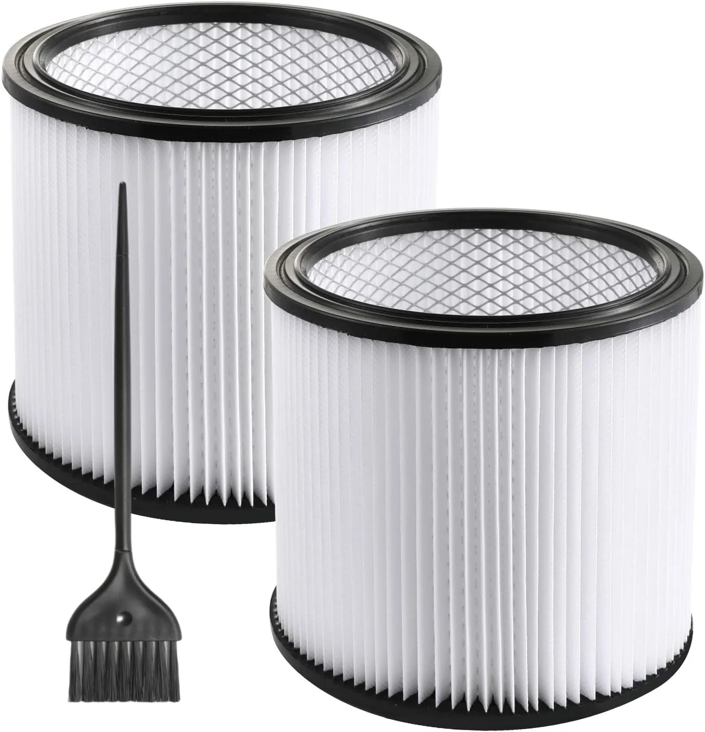 2 Pack Replacement Cartridge Filter Compatible with Shop-Vac 90304, 90350, 90333, 903-04-00, 9030400, Fits most 5 Gallon and Above Wet/Dry Vacuum Cleaners