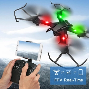 2017 newest S21 LED Altitude Hold 2.4G 2MP HD Camera 6-Axis WIFI FPV RC Quadcopter Warrior Drone 150M night fly Live Video Photo