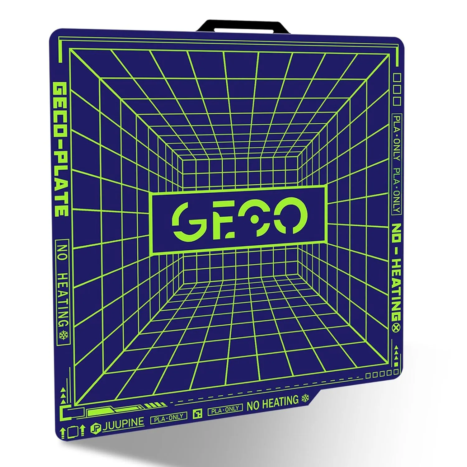 2025 Print Plate, GECO Plate Printing PLA Plate (No Heating) for Bambu Lab P1S/P1P/X1/X1C/X1E/A1 3D Printer 257 x 257 mm Carbon Plate 0°C Printing Heat Bed