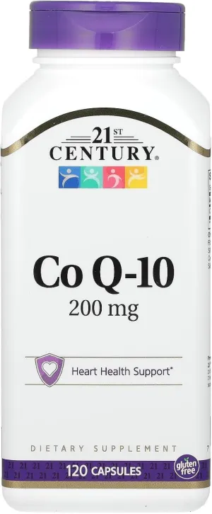 21st Century Co Q10 200 mg Capsules, 120 Count (27435)