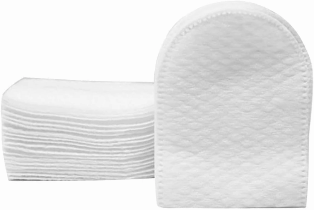 240pcs U Shaped Pocket Facial Cotton Pads with Storage Box for Makeup Removal Lightweight Makeup Pads for Skin Care and Daily Use for Toner and Lotion Application