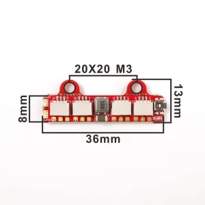 2812 LED Controller 2-6S 5V 2A BEC for RC FPV Racing Freestyle