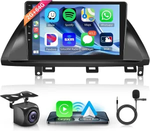 2G 64G Android Car Radio for Honda Odyssey 2005-2010, Rimoody Car Stereo Carplay Android auto 10.1 Inch Touch Screen GPS WiFi EQ Mirror Link Bluetooth FM Backup Camera