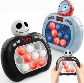 2pcs Christmas Pop Push Game Light Up Fidget Toy,Christmas Toys for Kids,Pop Bubble Sensory Toys Christmas Stocking Stuffers Birthday Party Favors Gifts for Girls Boys Toddler Adult