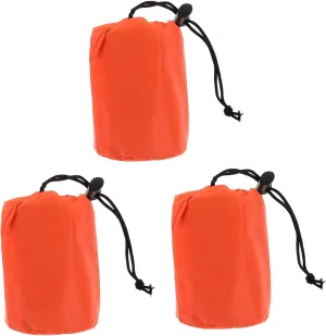 3 Set Thermal Emergency Sleeping Bag Waterproof Compact Storage for Outdoor Activities