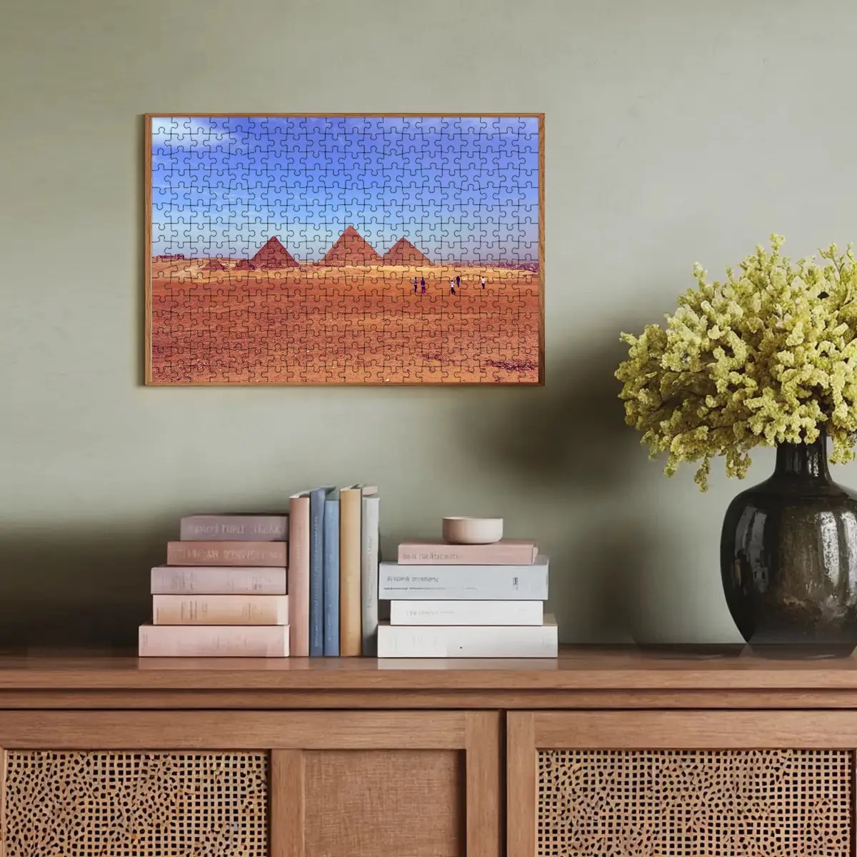 300-Piece Wooden Jigsaw Puzzle – Pyramids of Giza, Egypt (Basswood, 15" x 10.2")