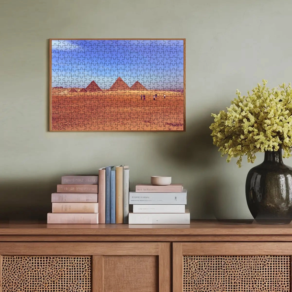 300-Piece Wooden Jigsaw Puzzle – Pyramids of Giza, Egypt (Basswood, 15" x 10.2")