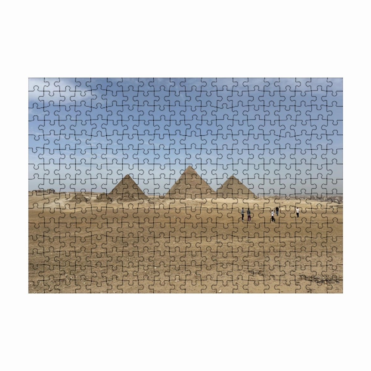 300-Piece Wooden Jigsaw Puzzle – Pyramids of Giza, Egypt (Basswood, 15" x 10.2")