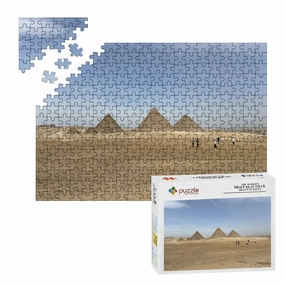 300-Piece Wooden Jigsaw Puzzle – Pyramids of Giza, Egypt (Basswood, 15" x 10.2")