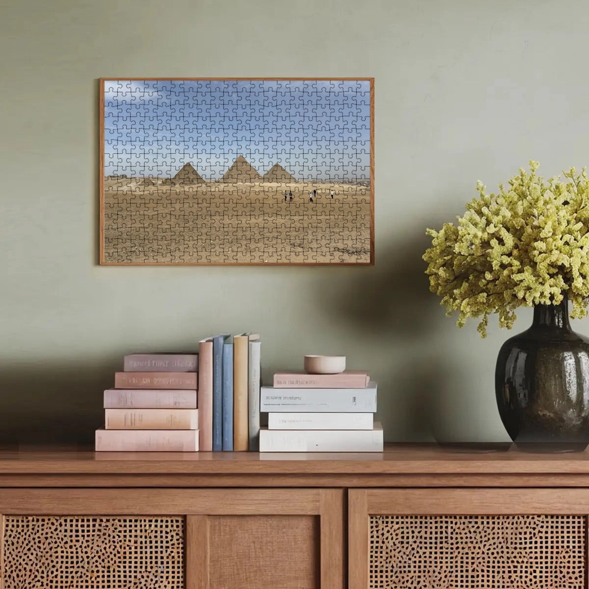 300-Piece Wooden Jigsaw Puzzle – Pyramids of Giza, Egypt (Basswood, 15" x 10.2")
