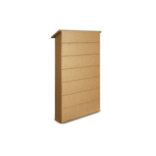 38" x 54" Outdoor Message Center Fabric-Wrapped Magnetic Board | LEFT Hinged - Single Door Information Board