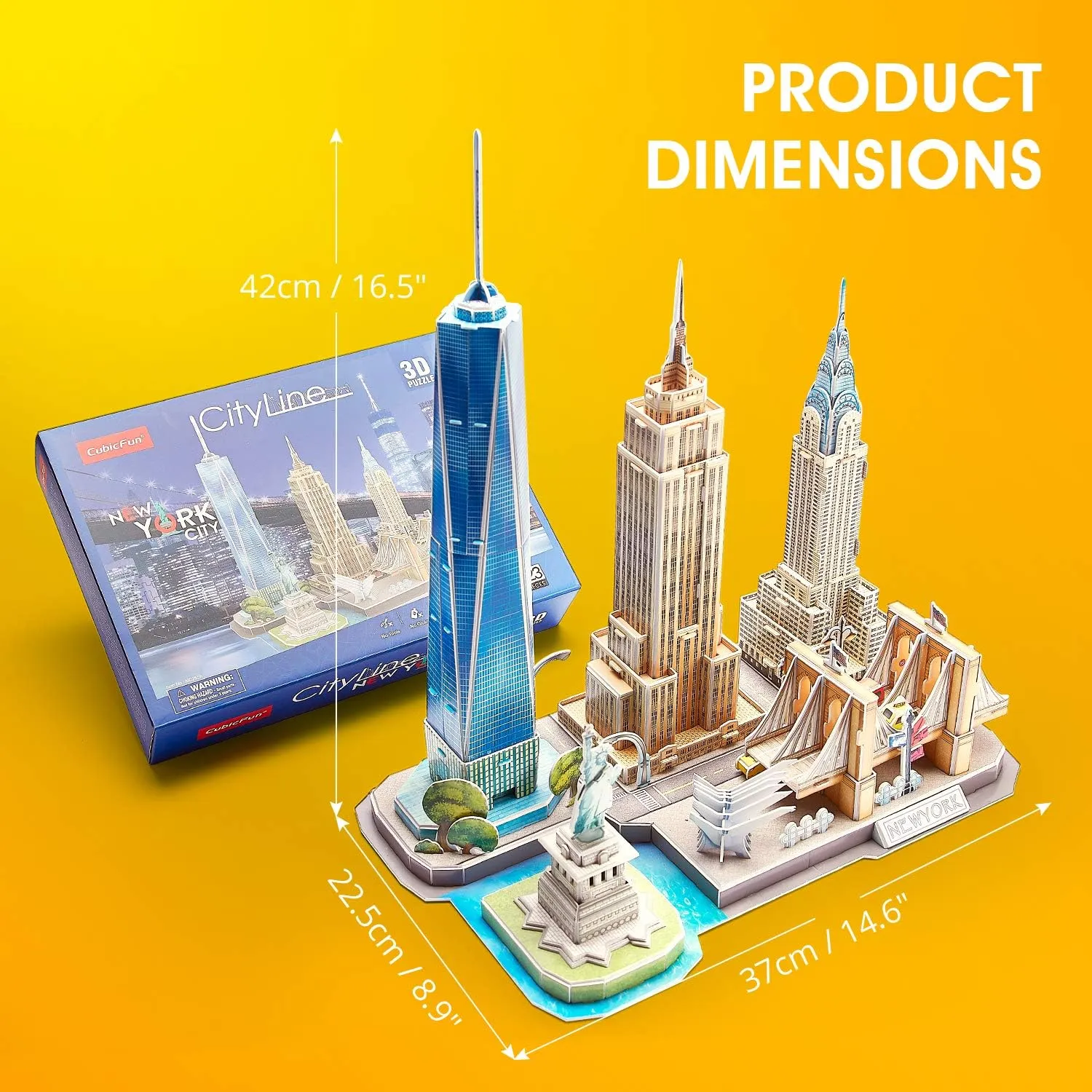3D Puzzles for Kids Ages 8-10 Arts Crafts for Kids Ages 8-12 New York Cityline 3D Architecture Crafts for Girls Ages 8-12, Toys Gifts for 8 Year Old Girls Gifts for 10 Year Old Girl Building Model
