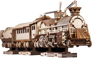 3D Wooden Puzzles Steam Train Model Kits, 892pcs 3D Wooden Assembly Puzzles, Brainteaser and Puzzle for Adults to Build, Assembly DIY Gift Craft Hobby Home Decor