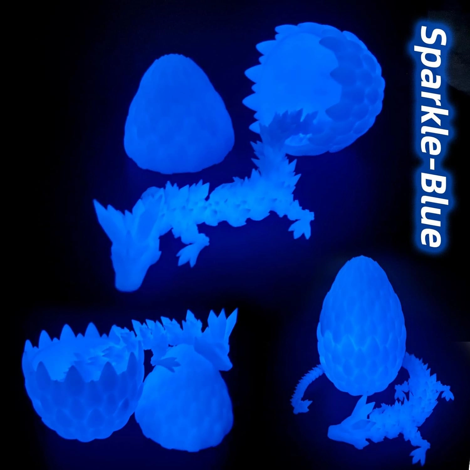 3D Printed Dragon Egg, 15Inch Crystal Dragon,Easter Eggs,Surprise Egg,Fidget Toys for Executive Home Office Decor,Toys for Kids Gifts