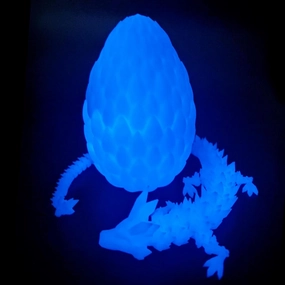 3D Printed Dragon Egg, 15Inch Crystal Dragon,Easter Eggs,Surprise Egg,Fidget Toys for Executive Home Office Decor,Toys for Kids Gifts
