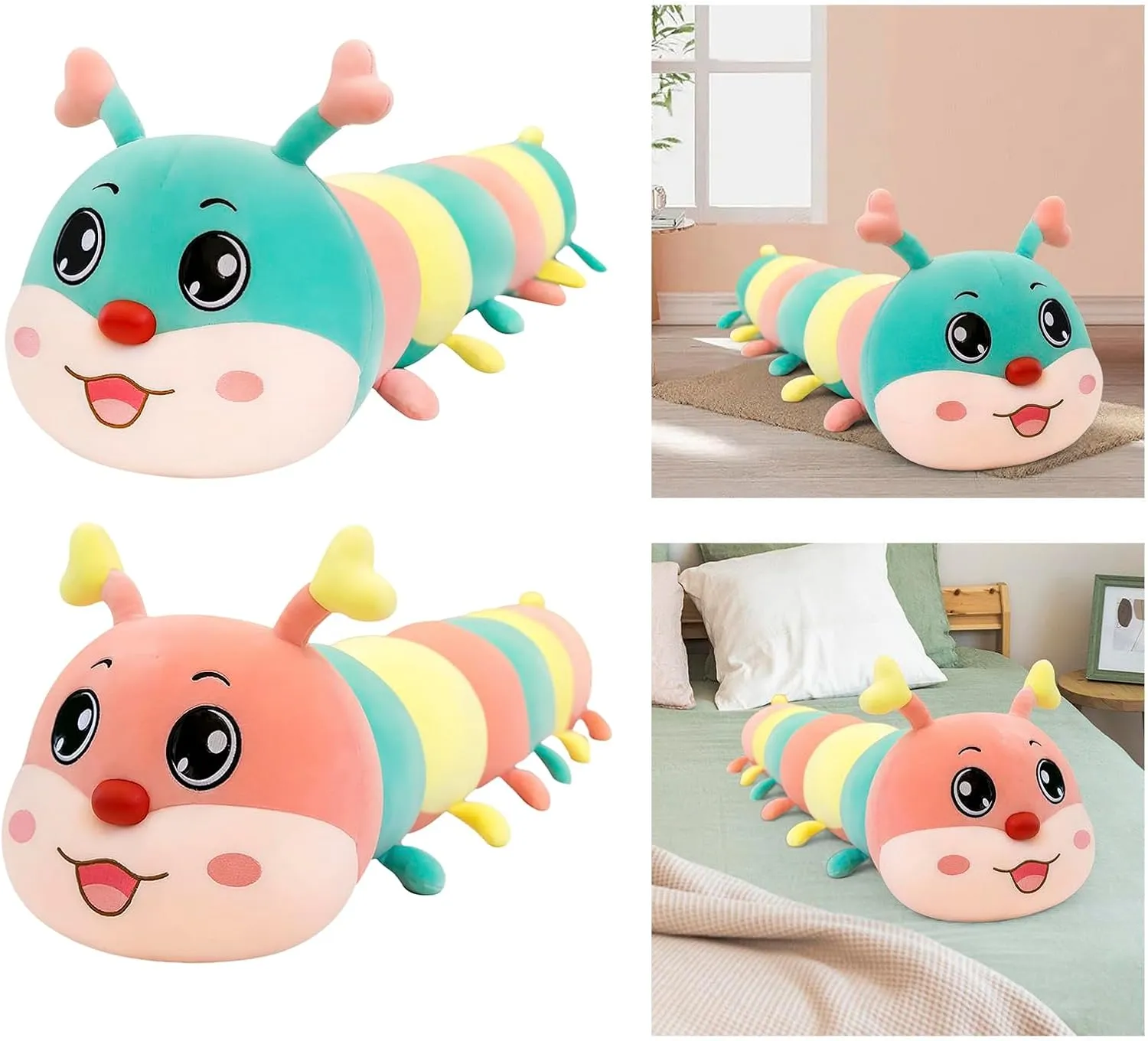 43 Inches Cartoon Long Animal Stuffed Pillow Soft Cozy Plush Long Cuddle Body Pillow Doll Toy for Kids