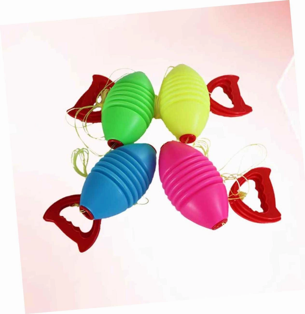 4Pcs Double Player Ball Hand Fitness Ball Jumbo Balls Gym Ball Interactive Game Pulling Balls Sports