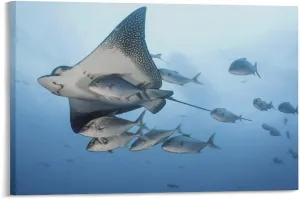 500 Piece Jigsaw Puzzles Fish Diving Manta Rays Wooden Puzzle for Adults and Kids Development Toys Games Gift
