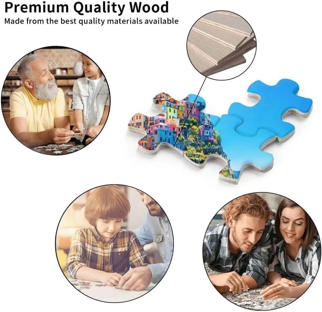 500 Piece Puzzle for Adult Twisted Vines with Glowing Jack-O-Lanterns Wooden Jigsaw Puzzles Challenging Educational Fun Interactive Toys for Family Creative Gift
