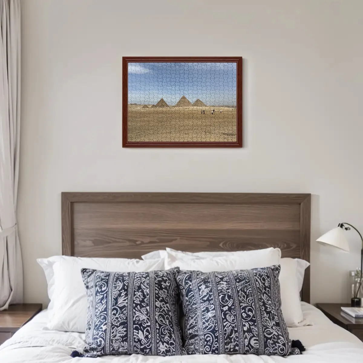 500-Piece Puzzle of the Pyramids of Giza – Wooden Jigsaw Made of Basswood