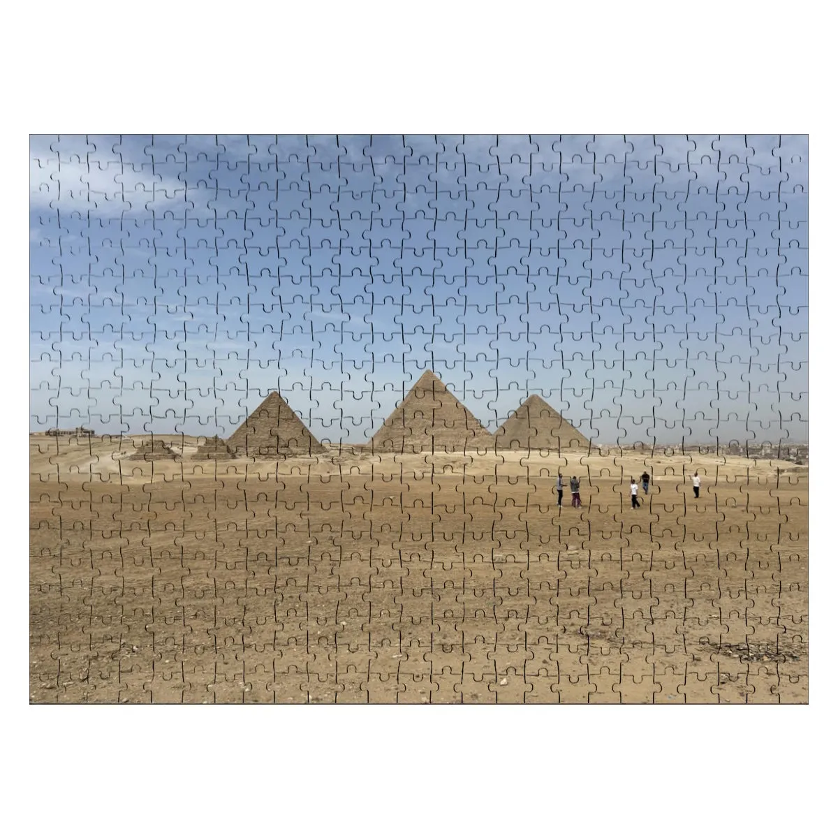 500-Piece Puzzle of the Pyramids of Giza – Wooden Jigsaw Made of Basswood